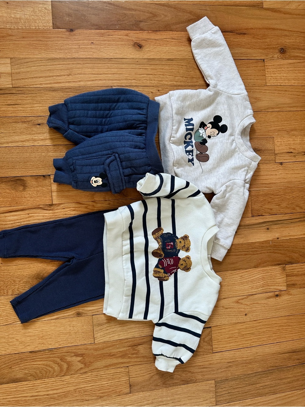 Disney Kids Navy & Gray Mickey Sweatshirt Set